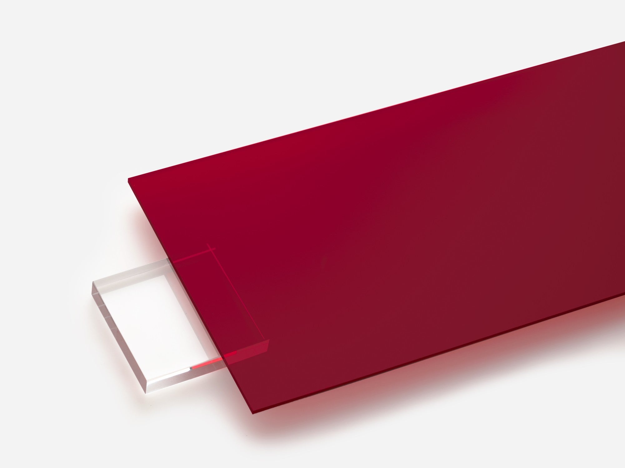 For Your Next Project! A 12x12 Inch Sheet Of 1/4-inch Thick Red Transparent Acrylic Plexiglass. From PlasticsAcrylic. Great For Signs, Art, And Crafts.