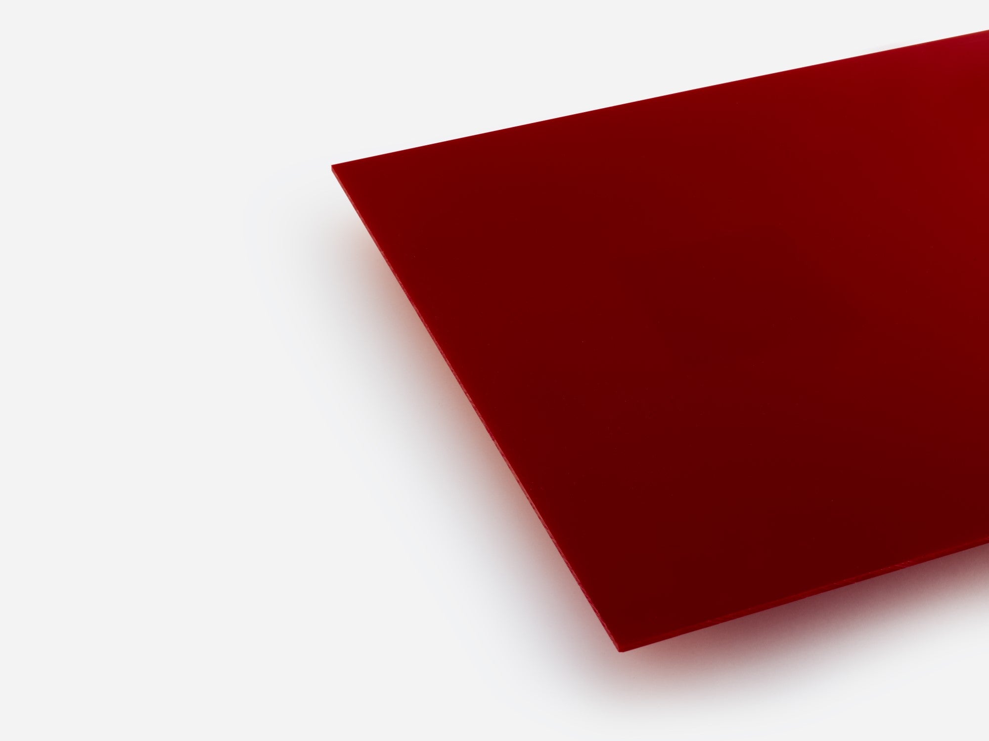1/4" Thick Dark Red Acrylic Plexiglass Sheet - 12" X 12", Transparent Cast Acrylic