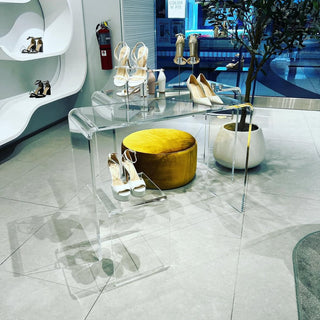 Acrylic waterfall tables