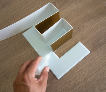 Gluing acrylic letter