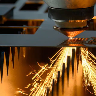 Up close laser cutting 