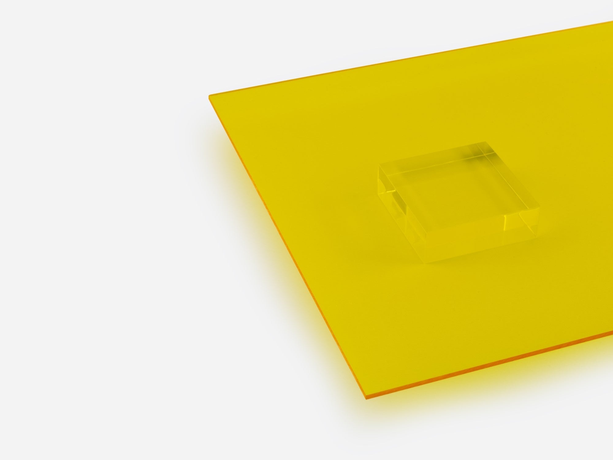 Translucent Yellow Transparent Acrylic Sheets - from 1/16