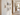 Gallery wall of clear acrylic floating picture frames with gold standoffs displayed in a modern hallway.