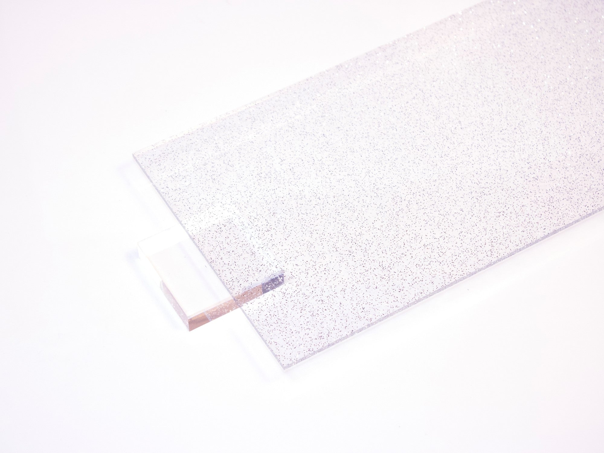 Clear Glitter Acrylic Sheet