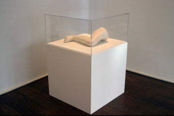 1/4" Clear Vitrine top made to display artwork
