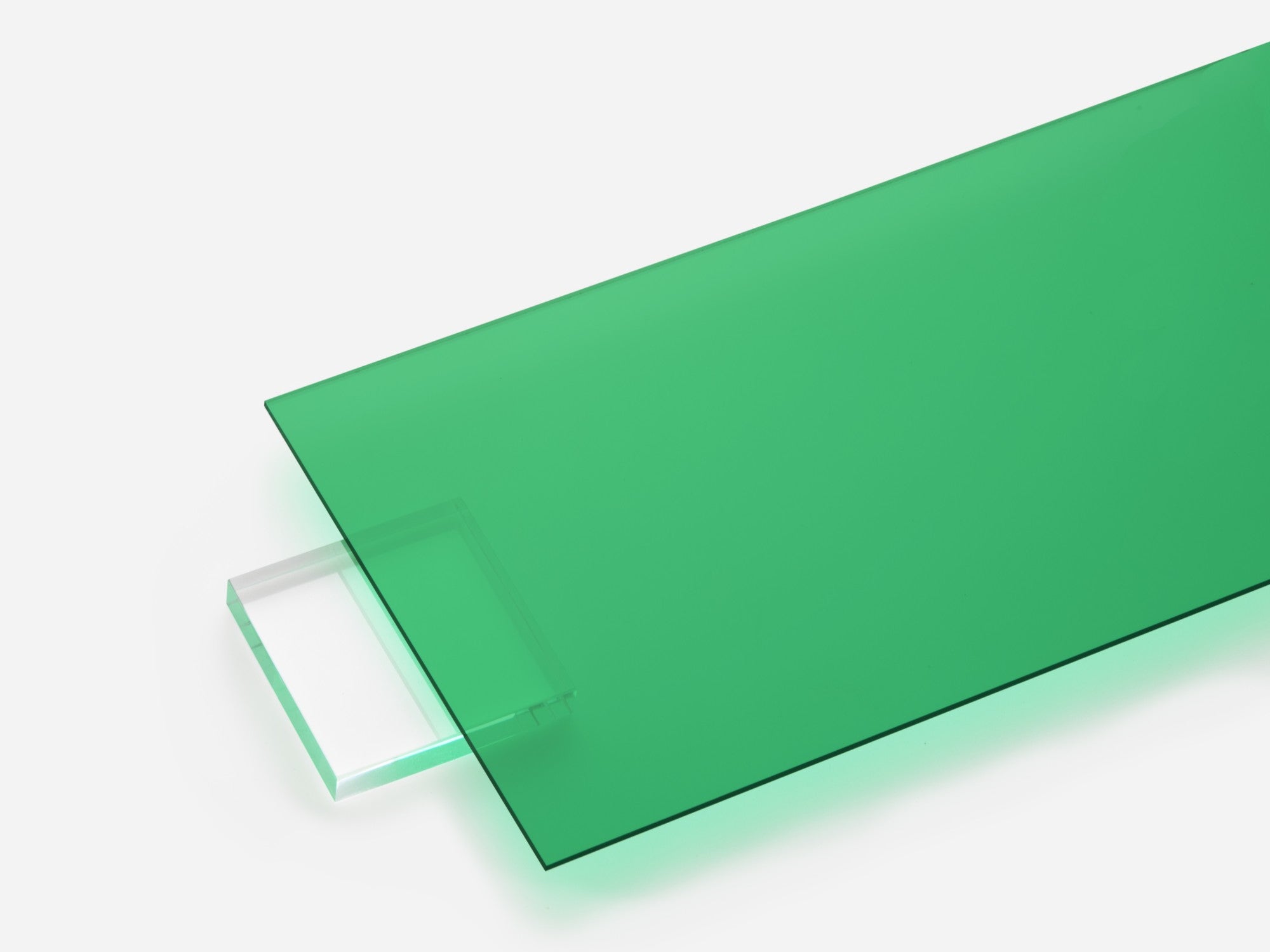 Green transparent acrylic sheet