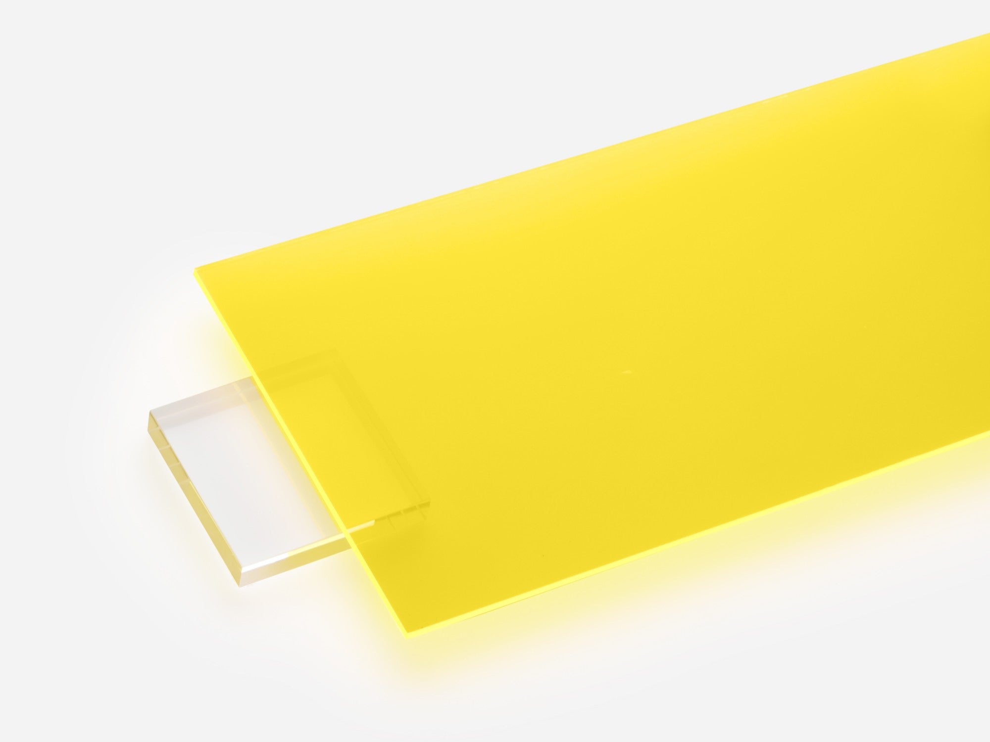 Fluorescent yellow acrylic sheet, color code 9097