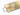 Gold mirror acrylic sheet resting on a clear acrylic support, reflecting a freestanding white T&T logo