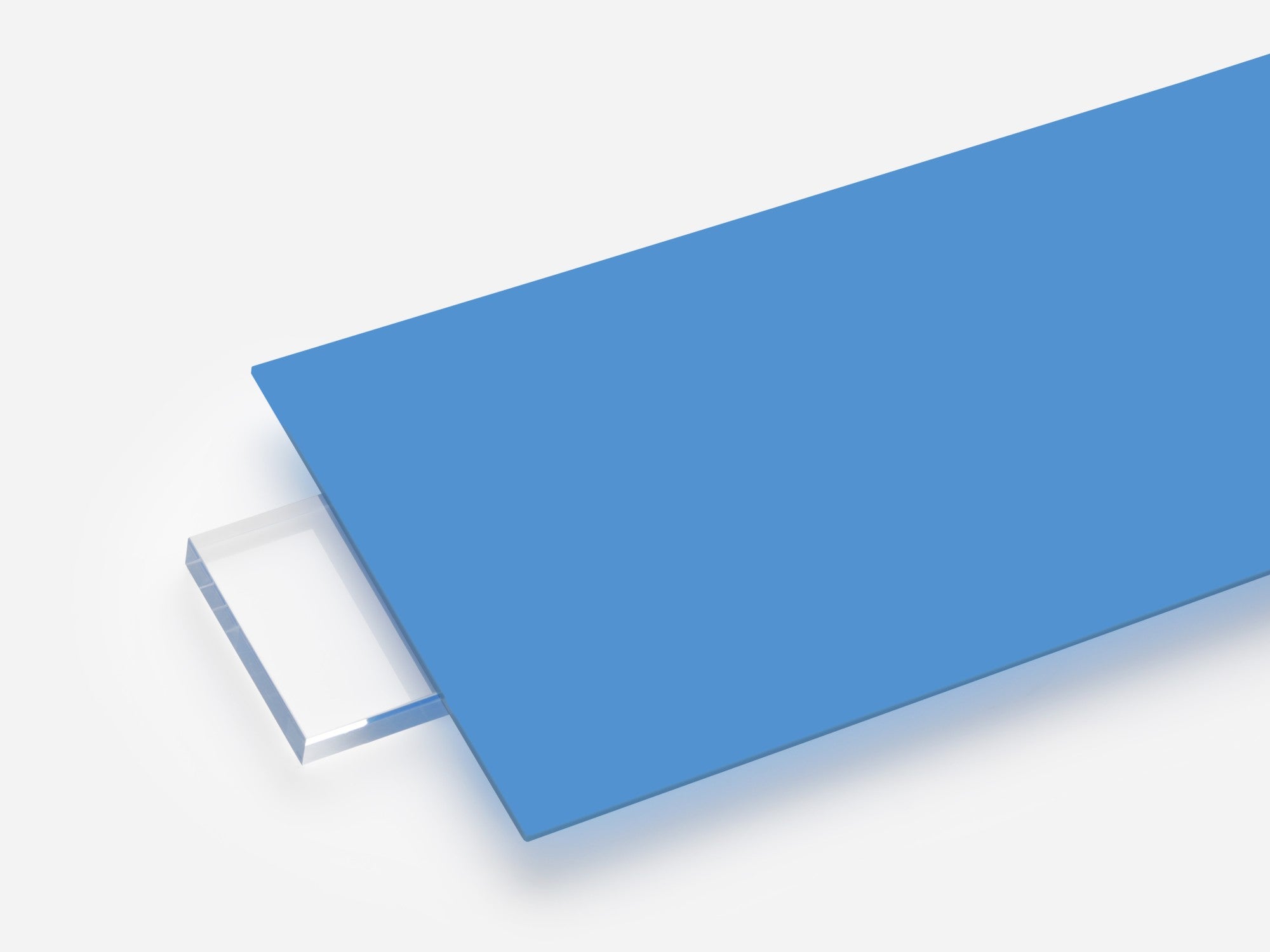 Opaque baby blue acrylic sheet, color code 2648