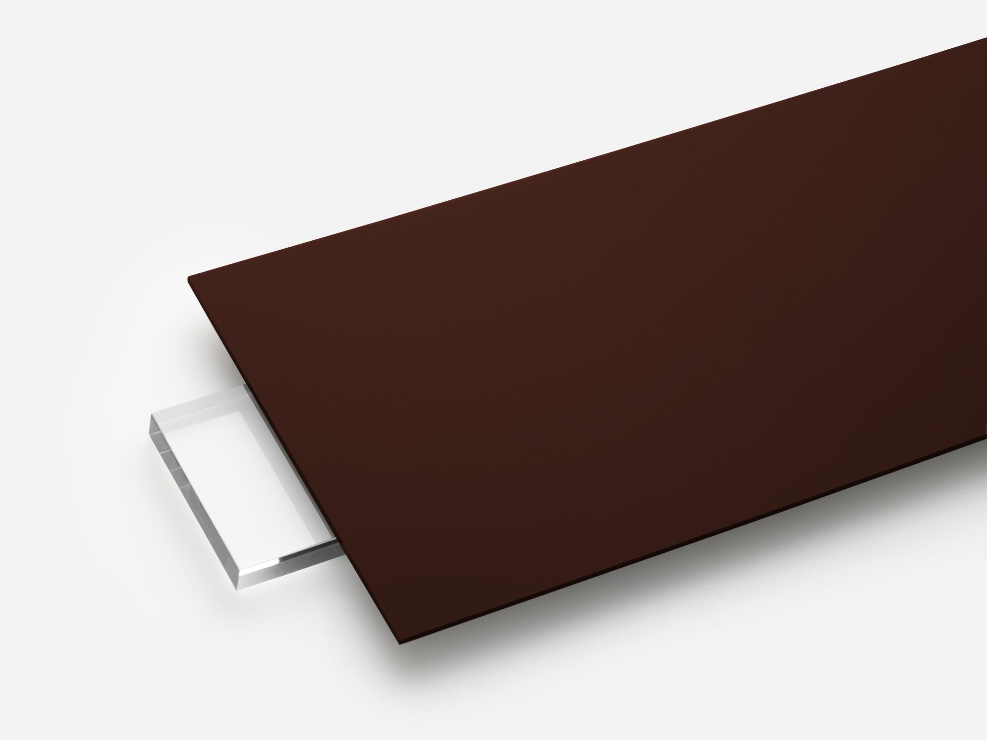 Opaque brown acrylic sheet, color code 2418