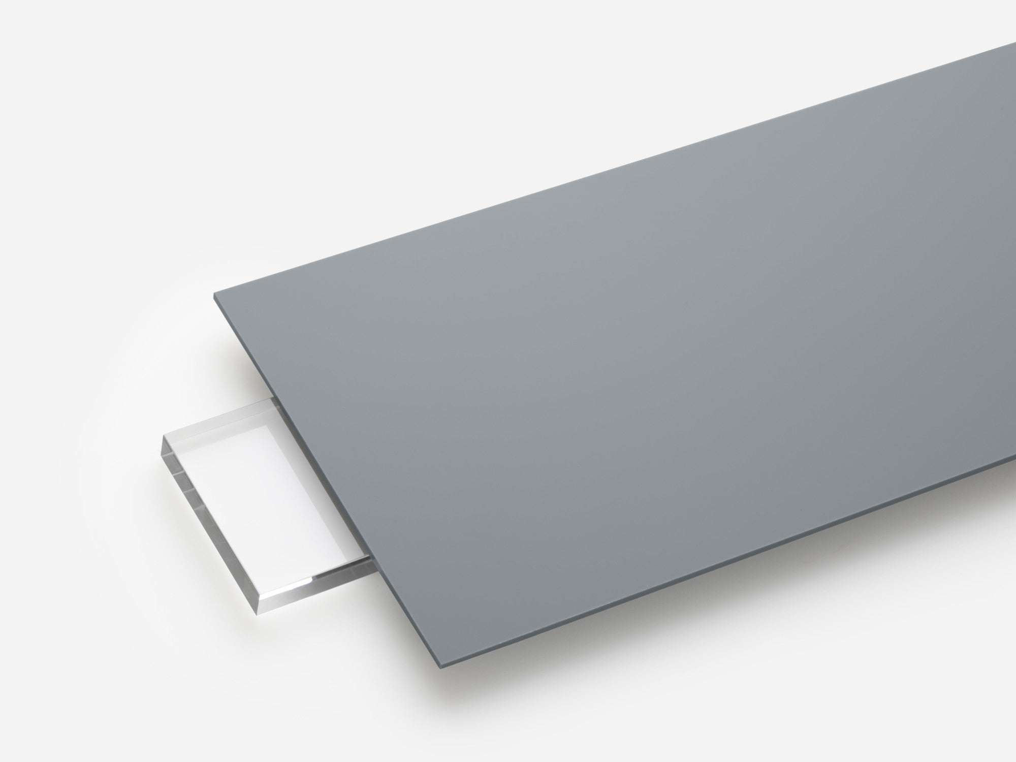 Opaque gray acrylic sheet, color code 3001