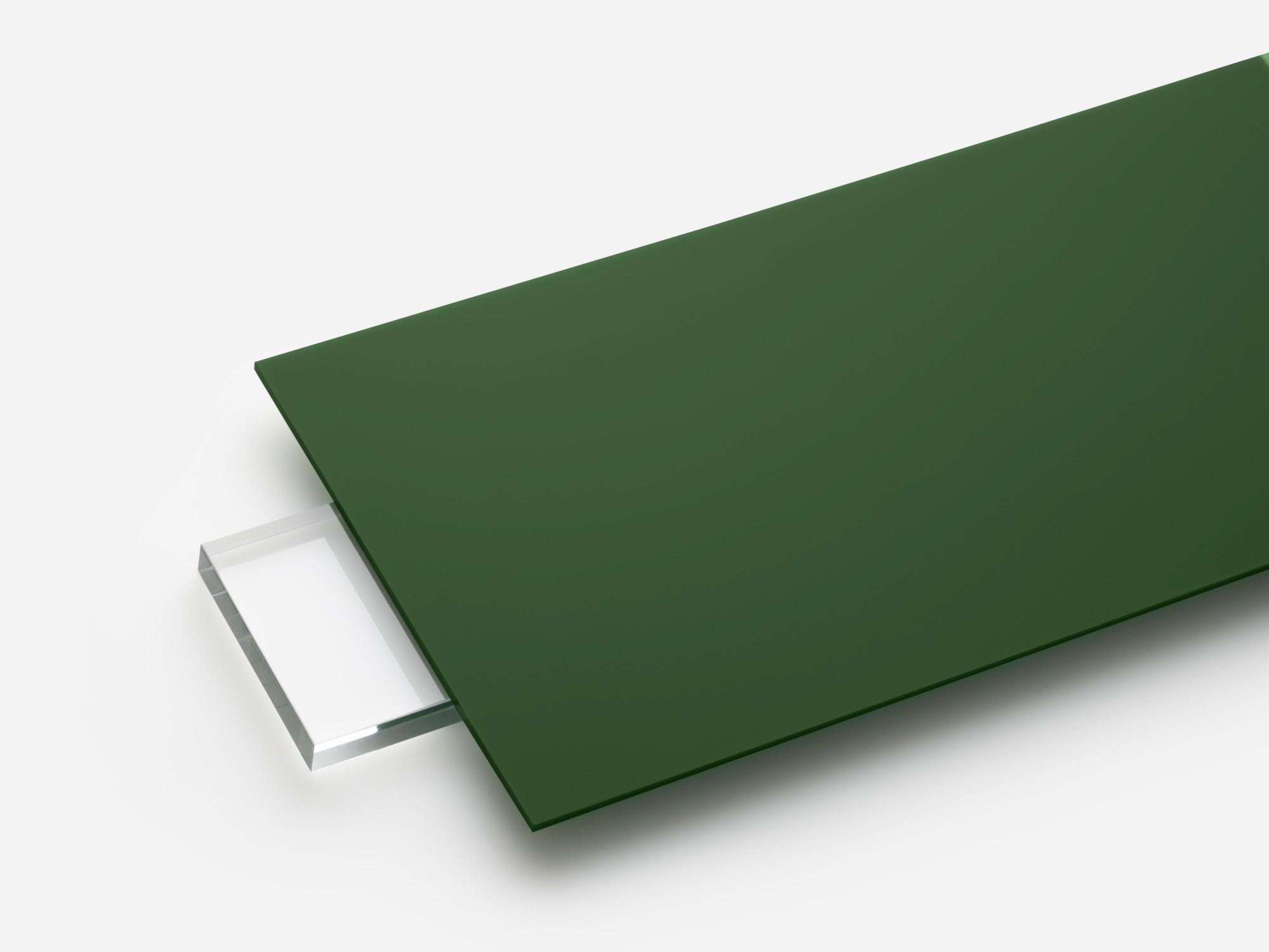 Opaque green acrylic sheet, color code 2108