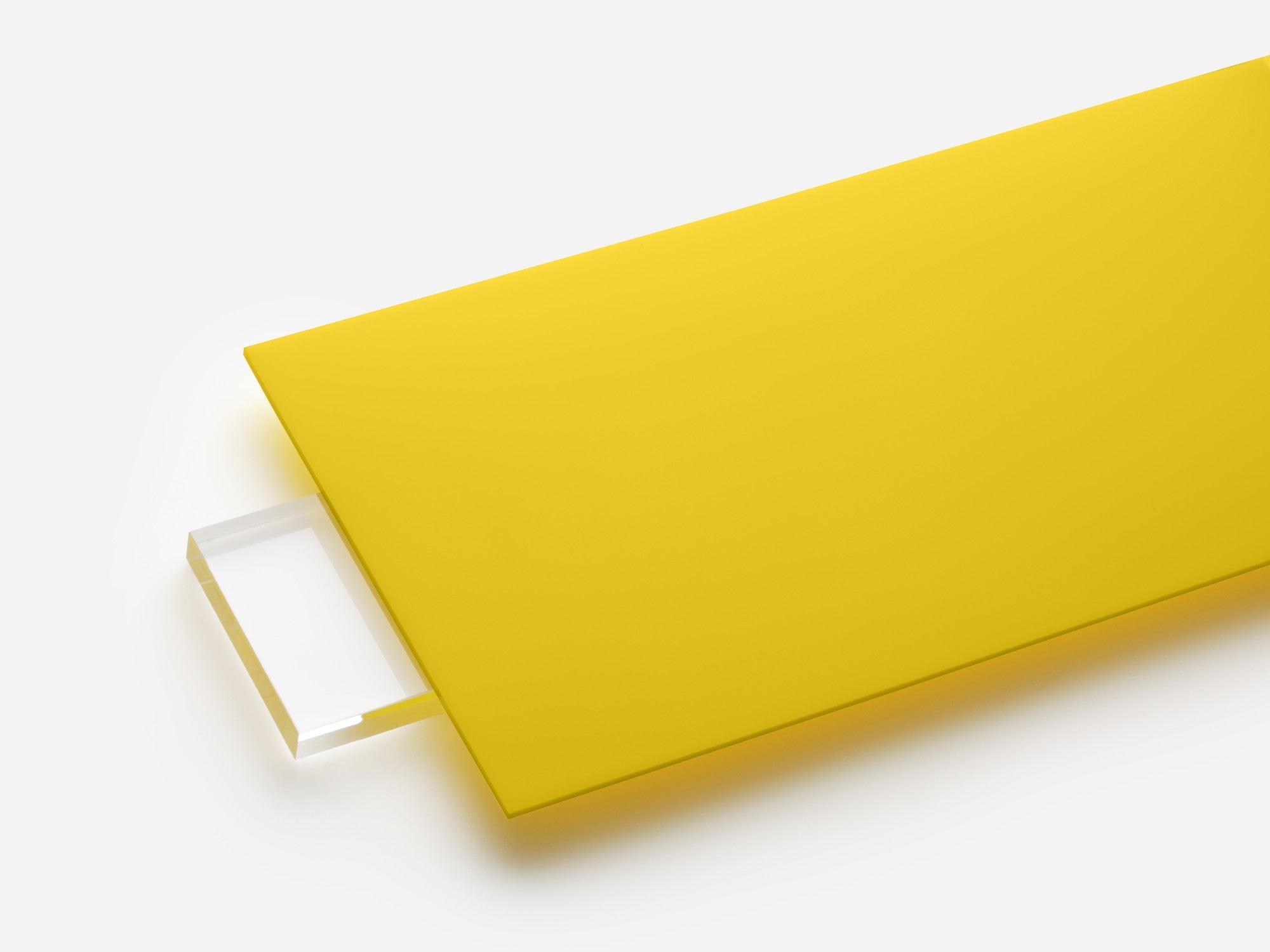 Opaque yellow acrylic sheet, color code 2037
