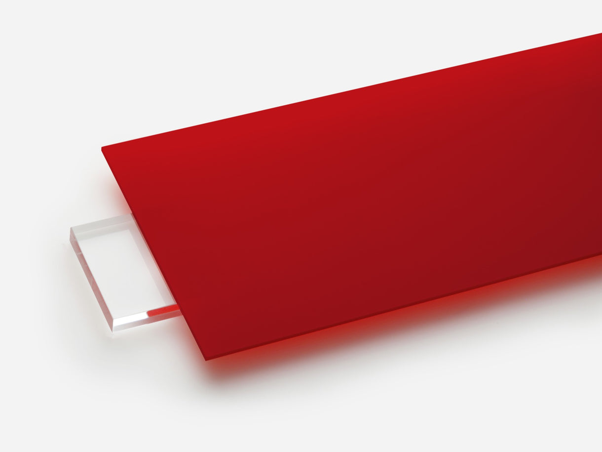 Translucent Red Panel Red 2283 Translucent Acrylic Plexiglass Sheet – T&T Plastic Land