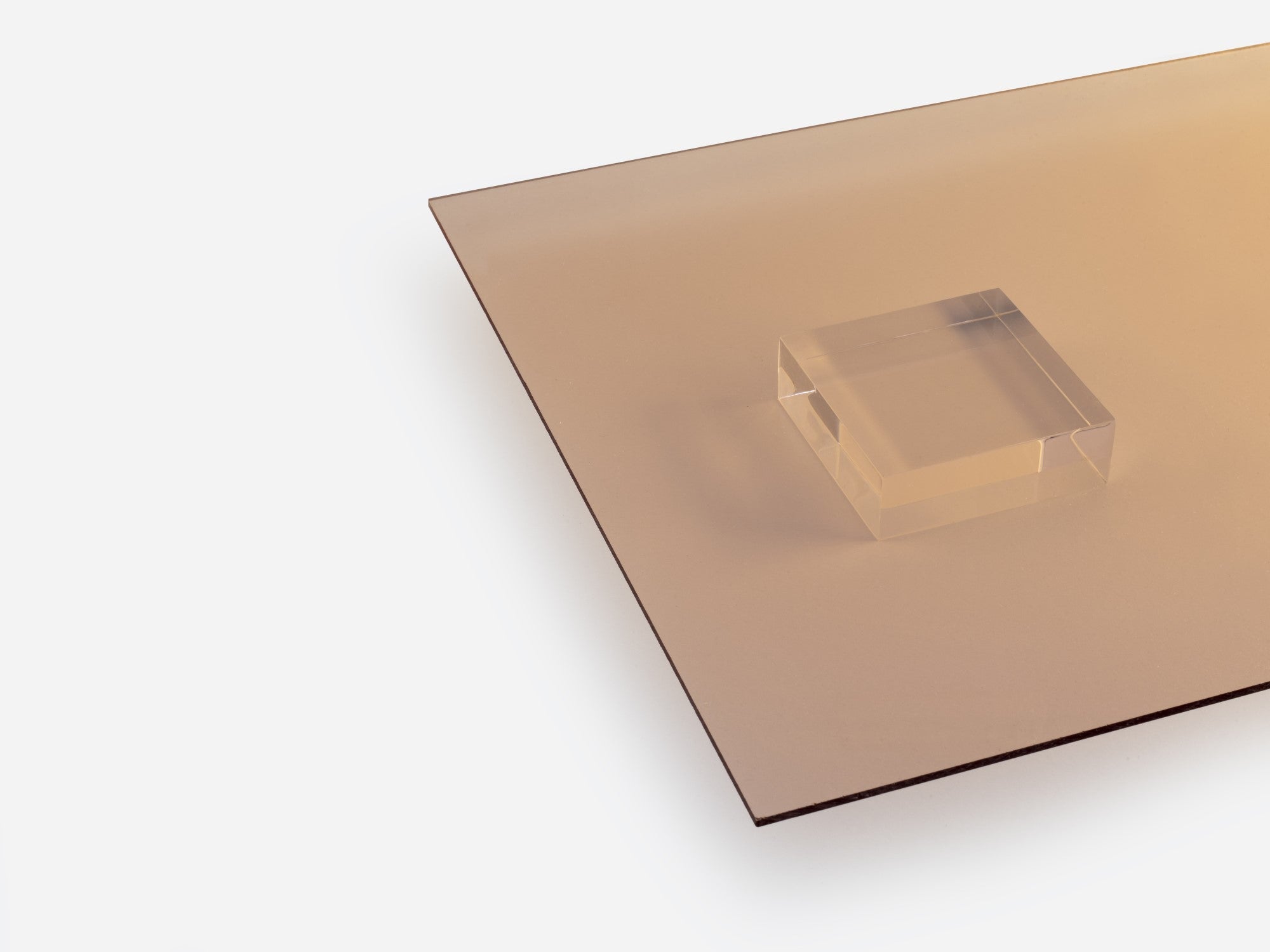 Transparent Rose Gold Acrylic Sheet
