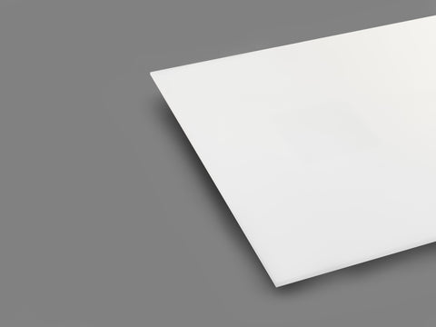 WHITE TRANSLUCENT 2447 P95 MATTE/GLOSSY ACRYLIC SHEET