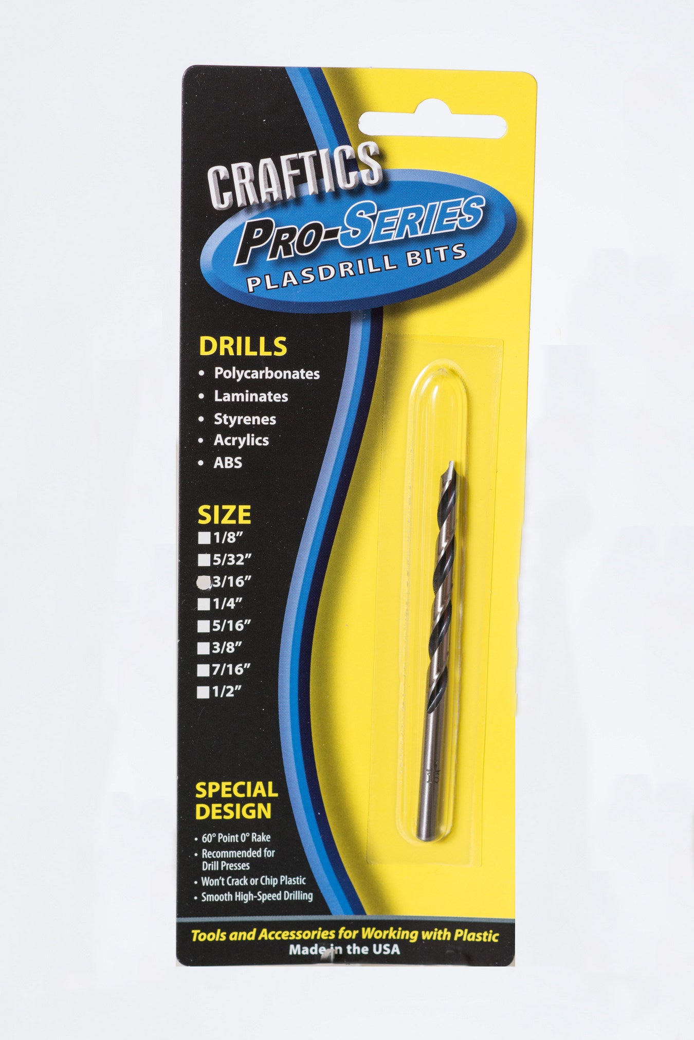 Craftics Craftics Acrylic Drill Bits - Drill Bits for Plexiglass – T&T Plastic Land