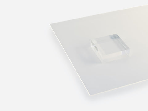 Acrylic Sheet, Transparent Matte Clear (No Color) P95 (#1000MT